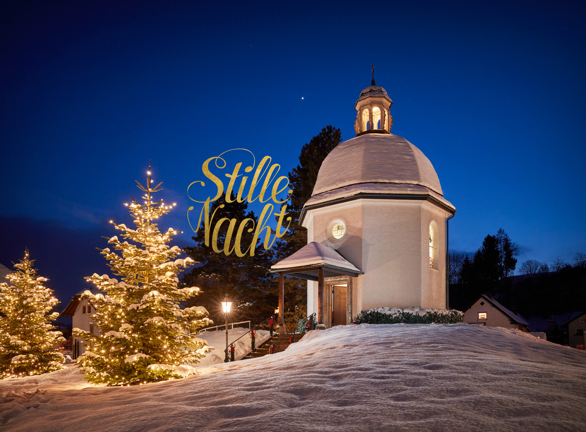 Capilla en Oberndorf-Foto Turismo de Salzburg