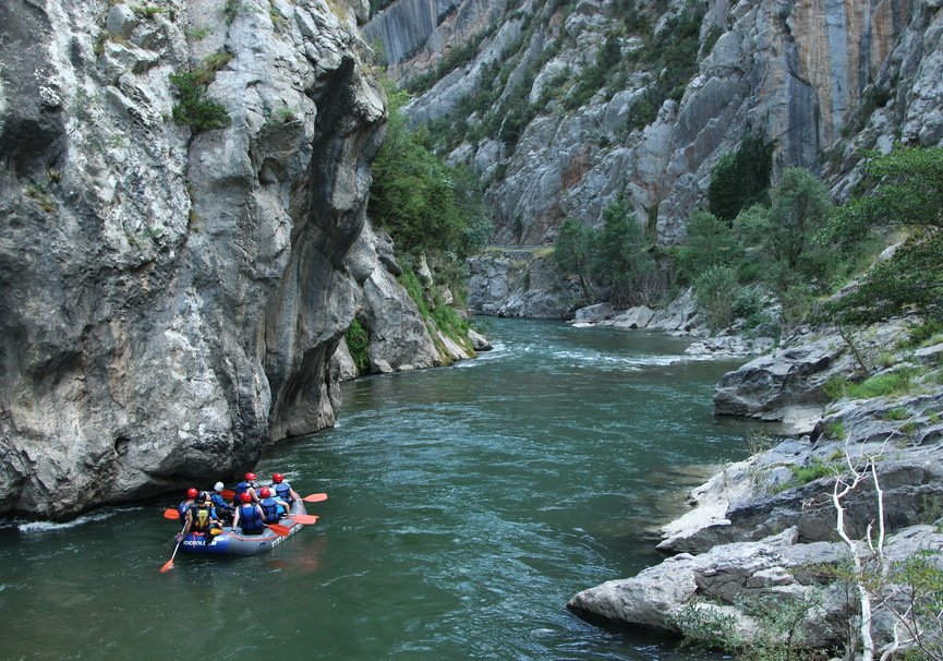 Rafting en el río Noguera Pallaresa