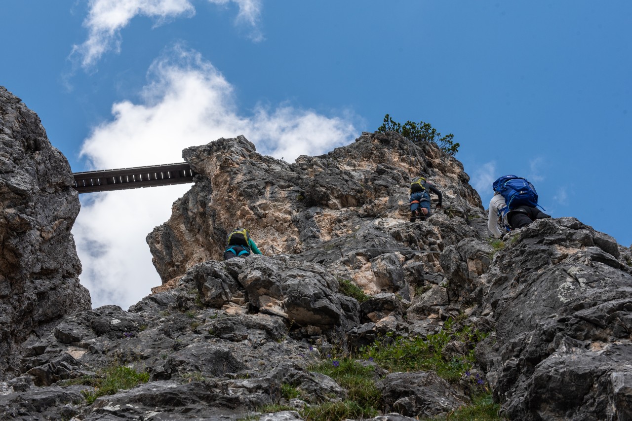 Ferrata Ra Bujela. (Foto: Ute Dandrea)