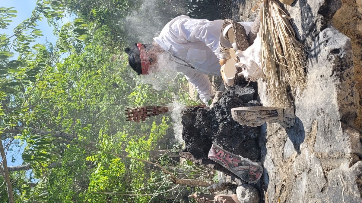 Ritual maya en un temazcal-Lali Ortega Cerón