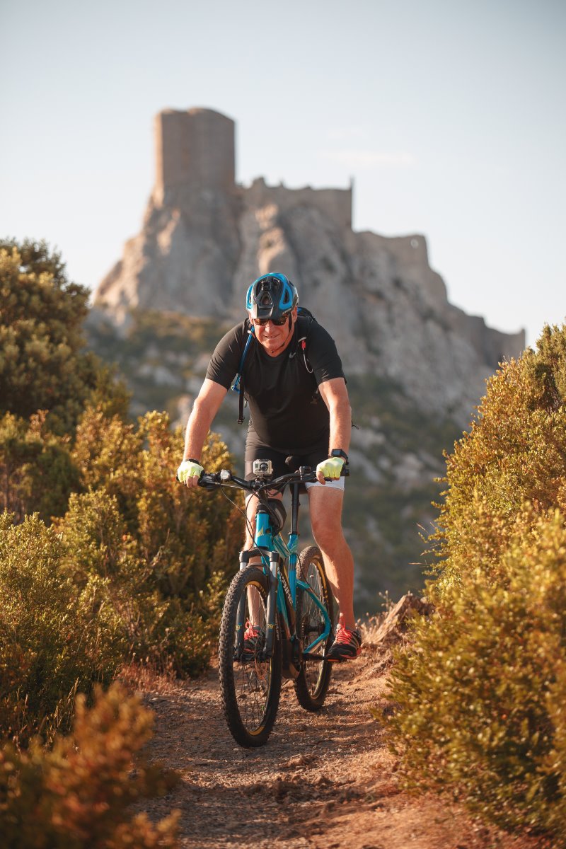 Sendero Cátaro. Cucugnan, Queribus. Foto Crédito Vincent Photographie - adt Aude