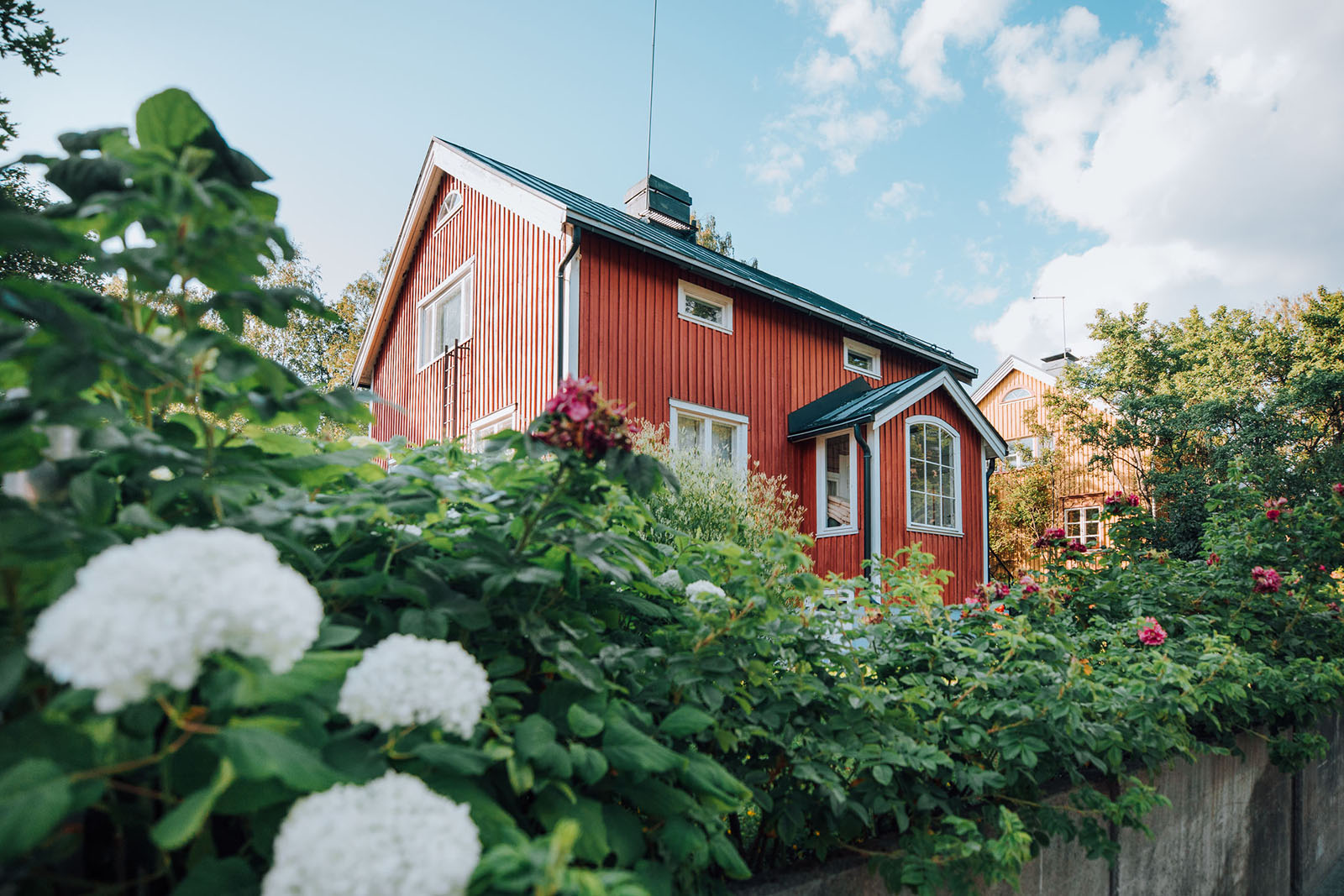 Casas de madera en Kumpula, Helsinki. 