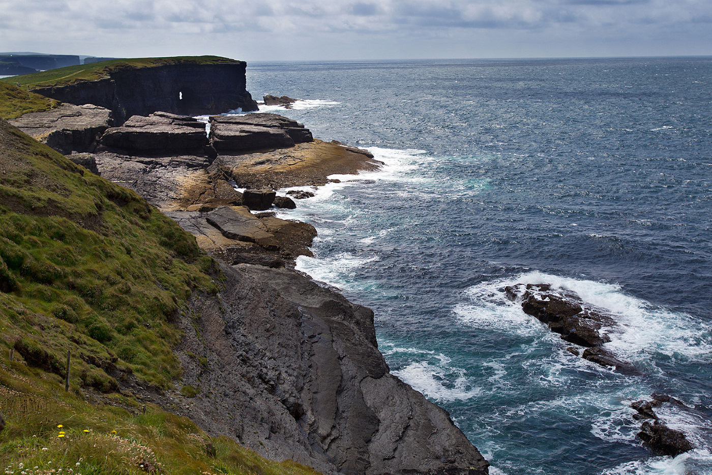 Kilkee Cliffs. El castillo.