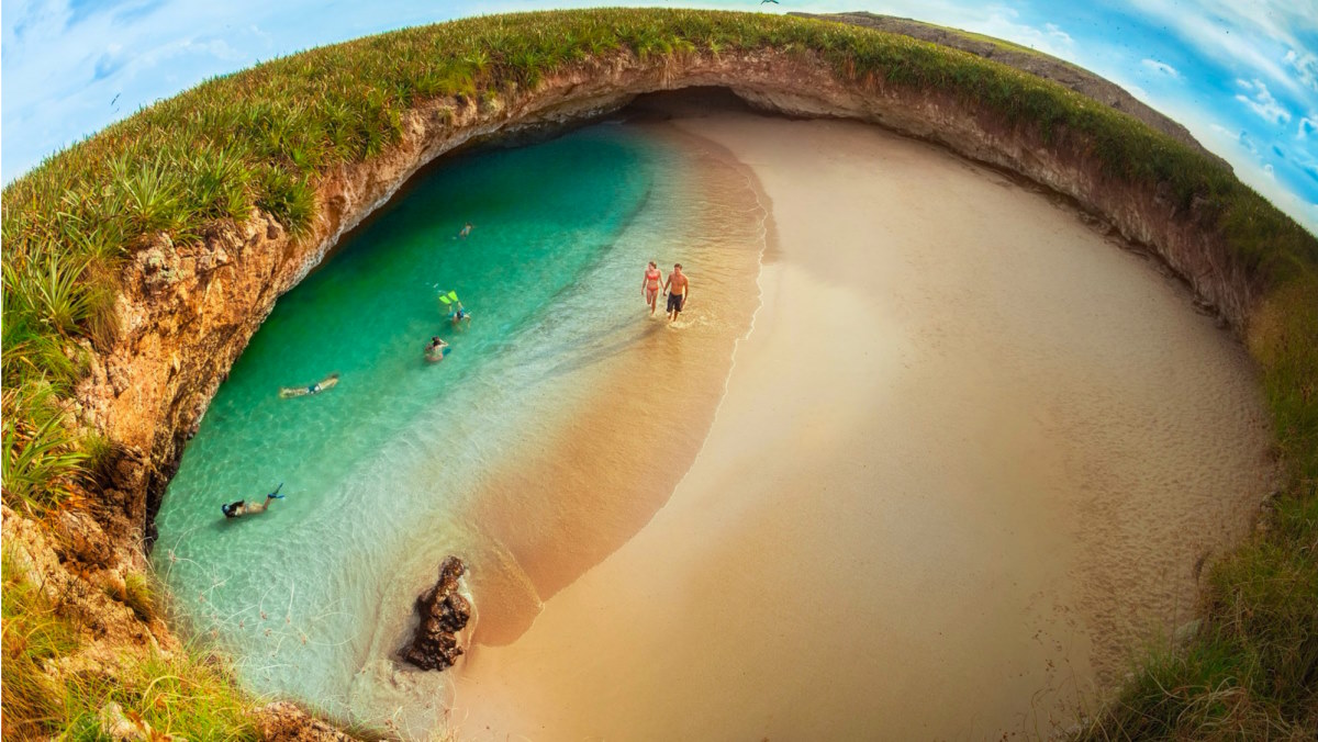 Playa escondida