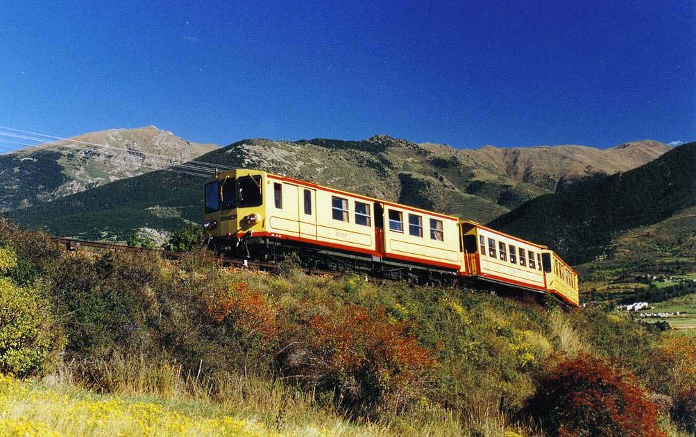 Tren Joaune en la Cerdanya