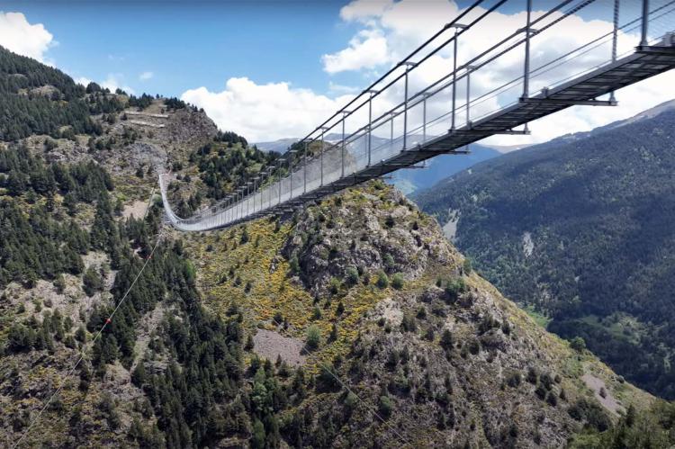 Puente tibetano de Canillo, Andorra