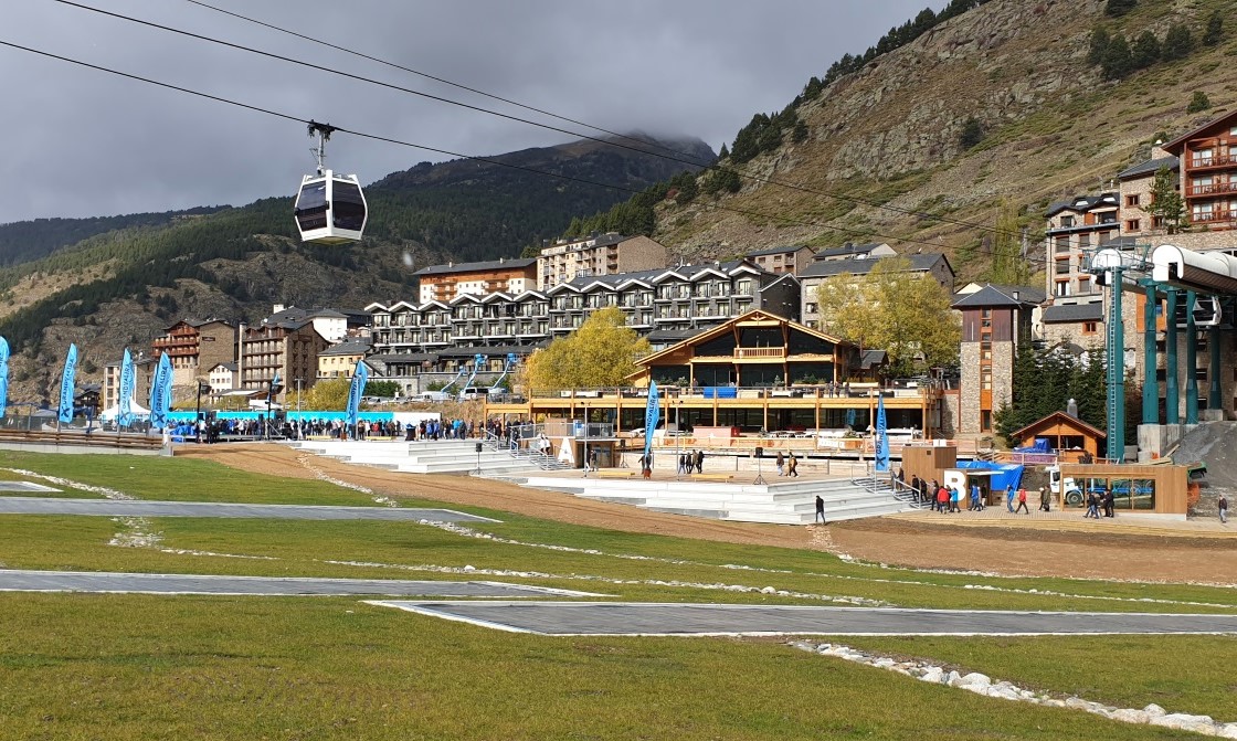 Plataforma esquiable pista Avet de Soldeu.