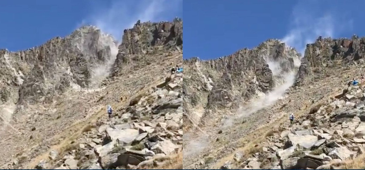 Cinco heridos por un desprendimiento durante una carrera en el Canigou