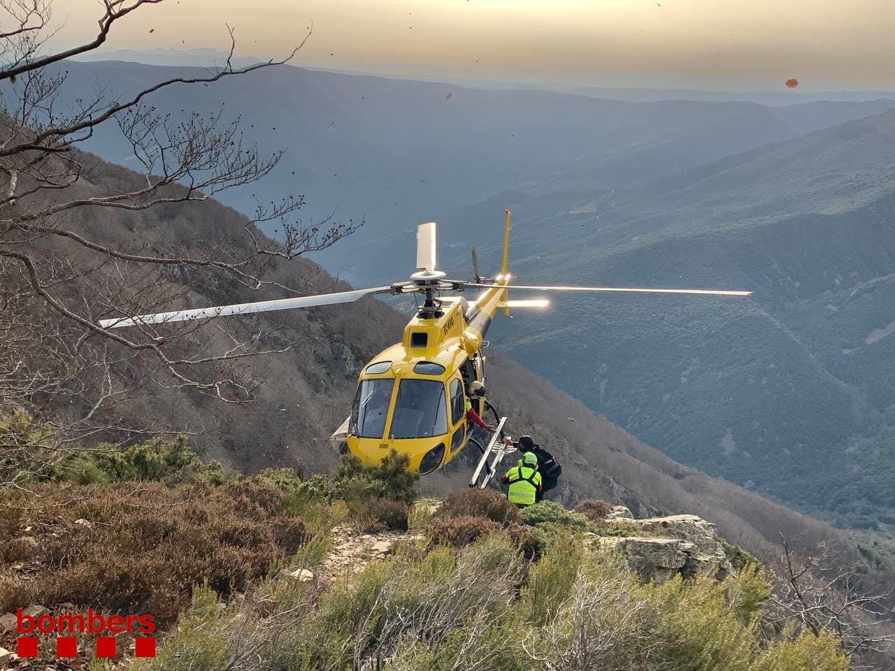 41 excursionistas rescatados por los bomberos en la demarcación de Girona 