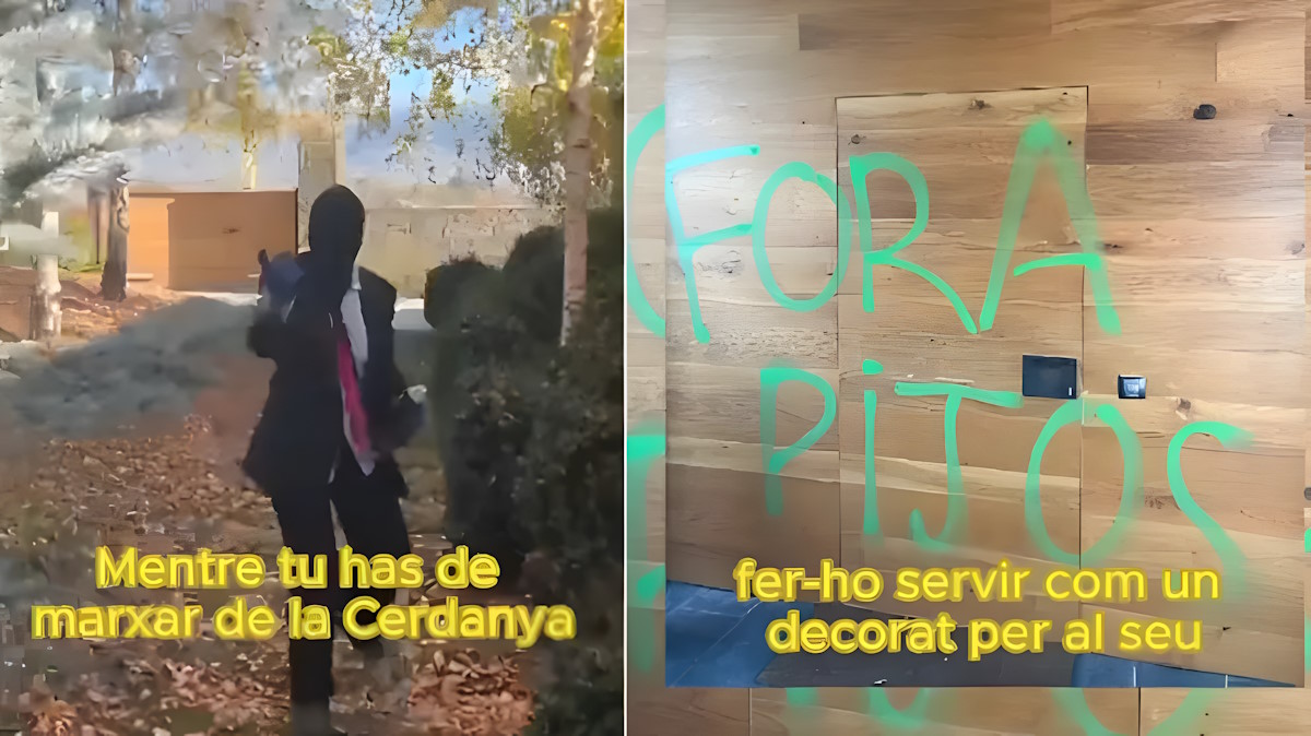 Entran en el chalet de Gerard Piqué en la Cerdanya para hacer pintadas: “Fuera pijos”