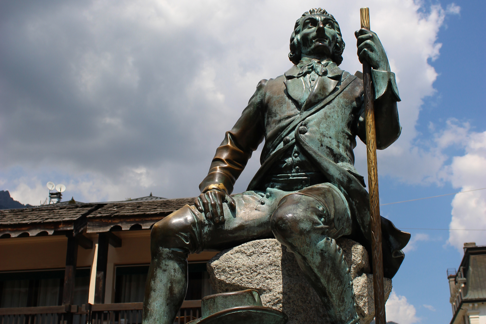 Michel Gabriel Paccard. Estatua Chamonix