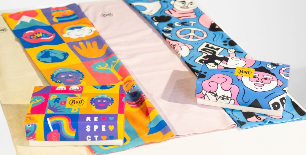 Diseños inclusivos de José Antonio Roda para la colección Pride 2025 de Buff®. Foto: © Buff®)
