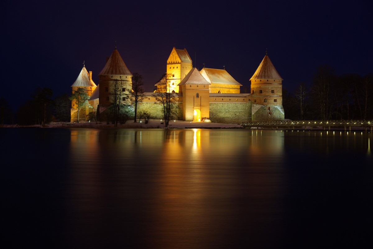 El castillo de Trakai en invierno, créditos de imagen: Laimonas Ciūnys para Lithuania Travel
