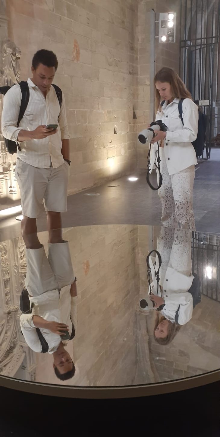 Blogueros en la Seu Vella en Lleida
