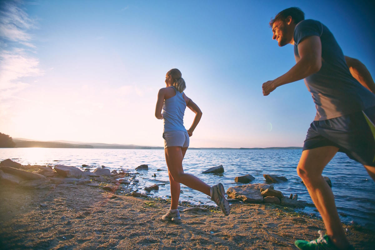 Correr en la playa