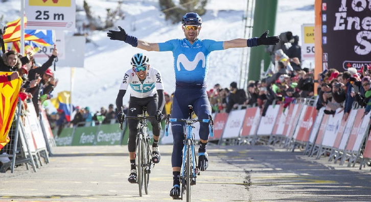 Alejandro Valverde triunfa en La Molina en 2018 (Archivo Vuelta)
