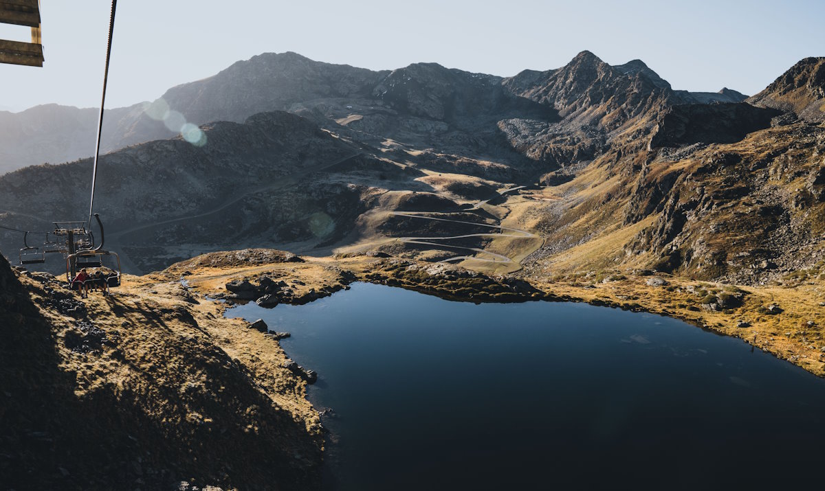 Aspecto de los lagos de Tristaina en Ordino Arcalís