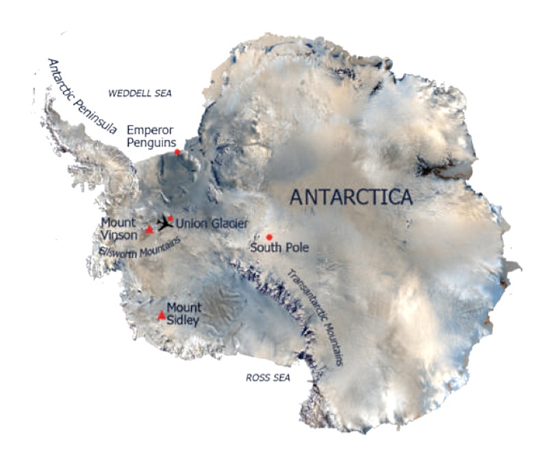 Mapa Antartida