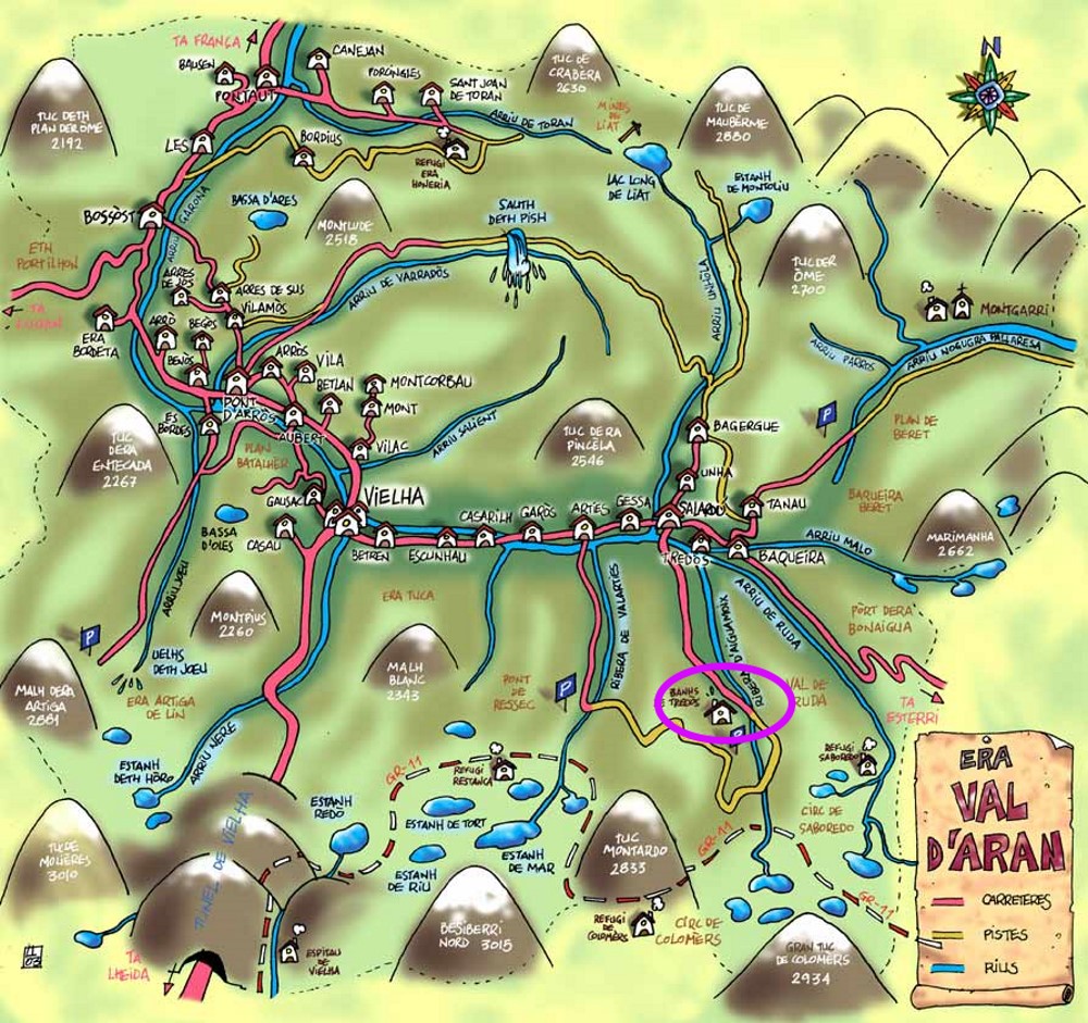 Mapa Valle Arán Ilusaran