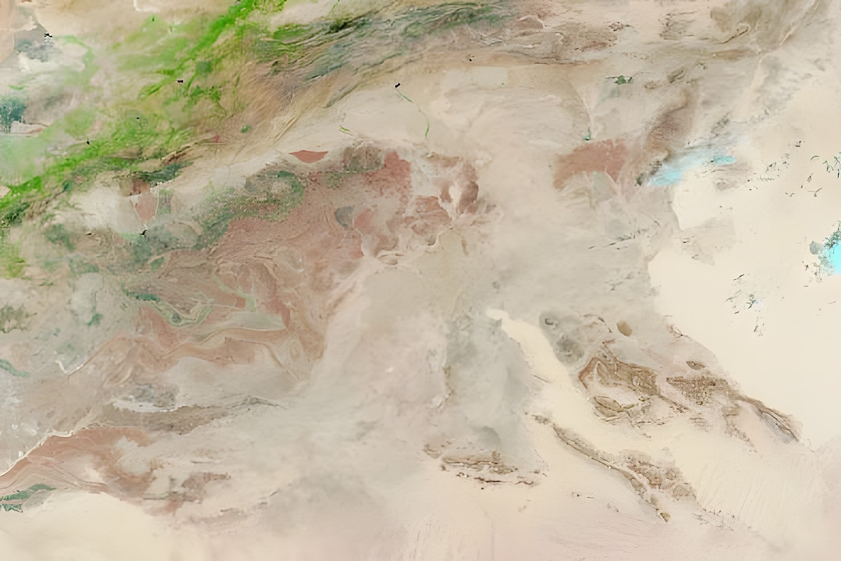 Imágenes satélite de Nasa de la zona antes de las inundaciones. (Foto: NASA)