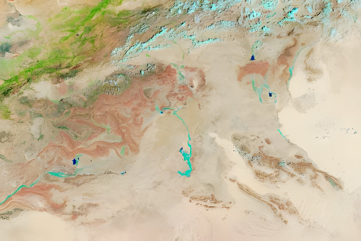 Imágenes satélite de Nasa de la zona después de las inundaciones. (Foto: NASA)