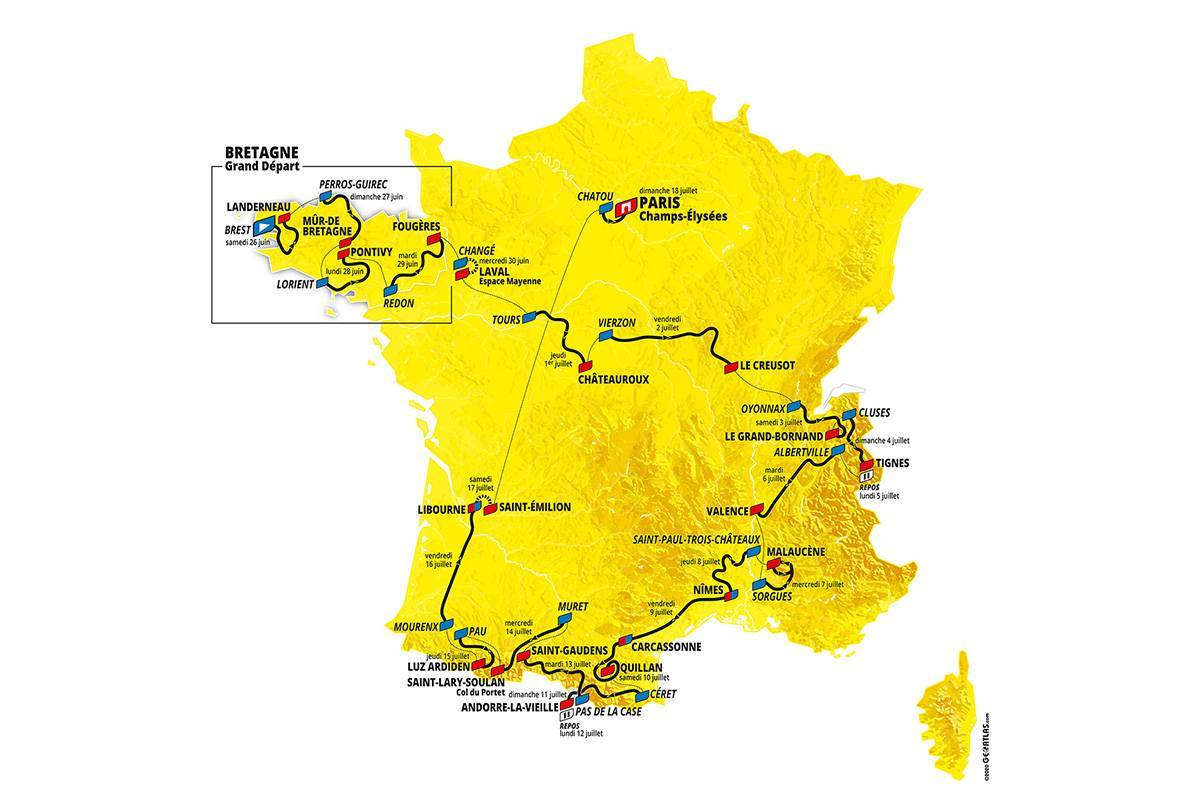 Tour de Francia 2021: El recorrido