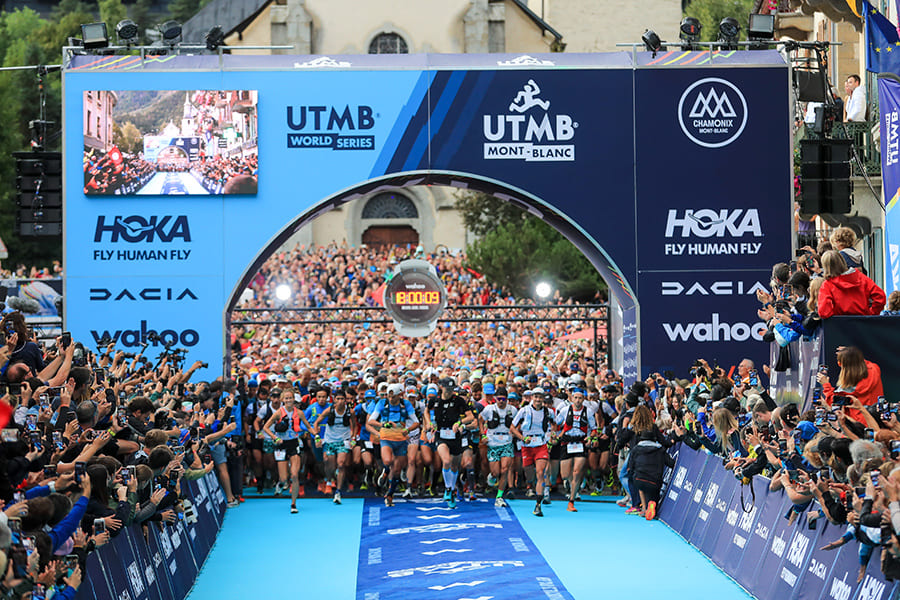 Salida de la UTMB del 2022 desde Chamonix. (Foto: PRESSE UTMB)