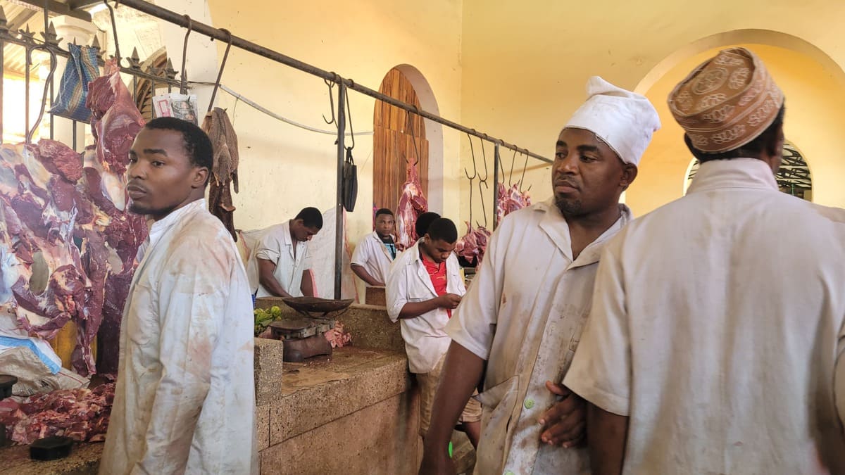 En Stone Town, Mercado Darajani de carne y pescado-Lali Ortega Cerón