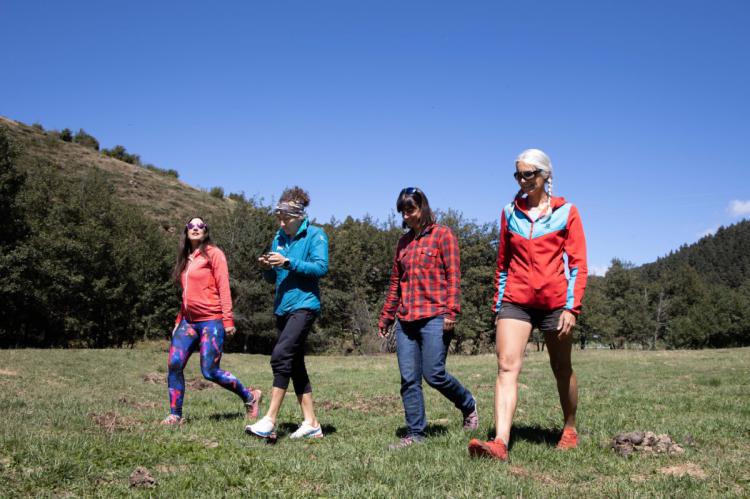 Mujeres de montaña, cuatro relatos de la oscuridad desde la óptica de Núria Picas, Núria Burgada, Stefi Troguet y Miriam Marco