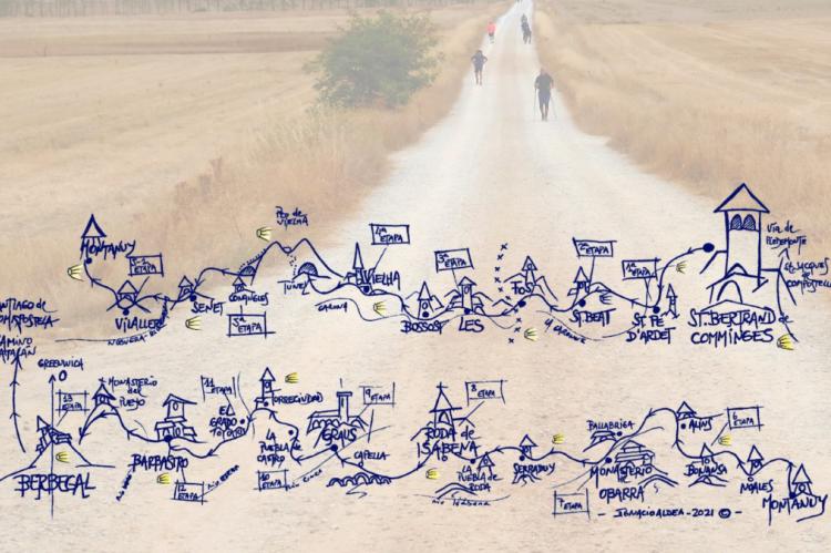 La ruta Compostelana recupera el Camino de Santiago aranés