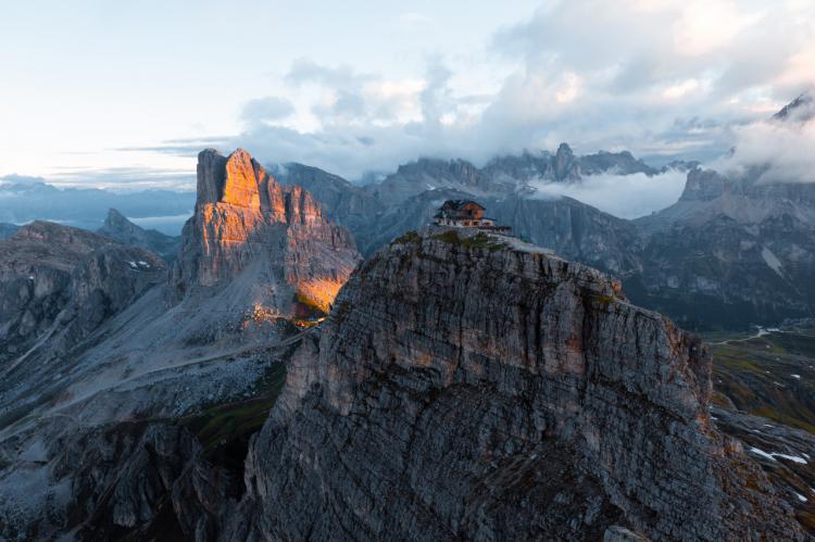 Los refugios de Cortina d’Ampezzo son los protagonistas de las Dolomitas