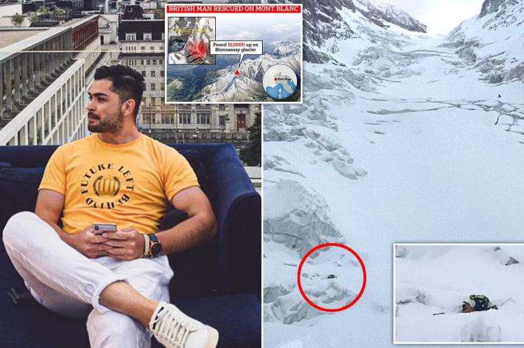 Rescatado minutos antes de morir cuando escalaba el Mont Blanc en chándal