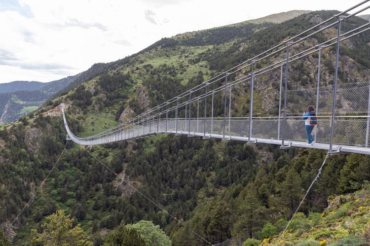 El Puente Tibetano de Canillo abrirá todos los días hasta noviembre