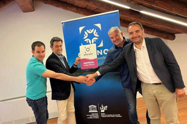 Ordino Arcalís galardonada con el sello 'Empresa Comprometida con la Reserva de Biosfera' 