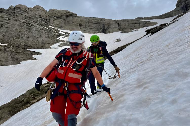 Un montañero fallece y otro resulta herido en un desprendimiento de piedras en el valle de Pineta