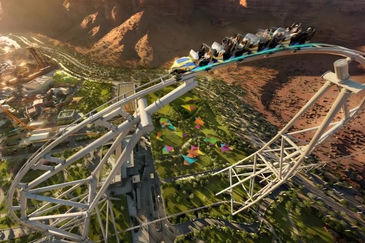 Arabia Saudí presenta Falcon’s Flight, la montaña rusa más extrema jamás construida