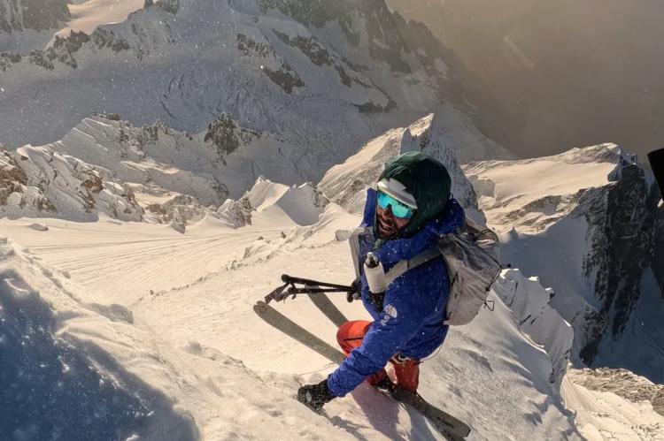 Hazaña en el “Techo de Europa” con las cuatro caras del Mont Blanc esquiadas en 21 horas